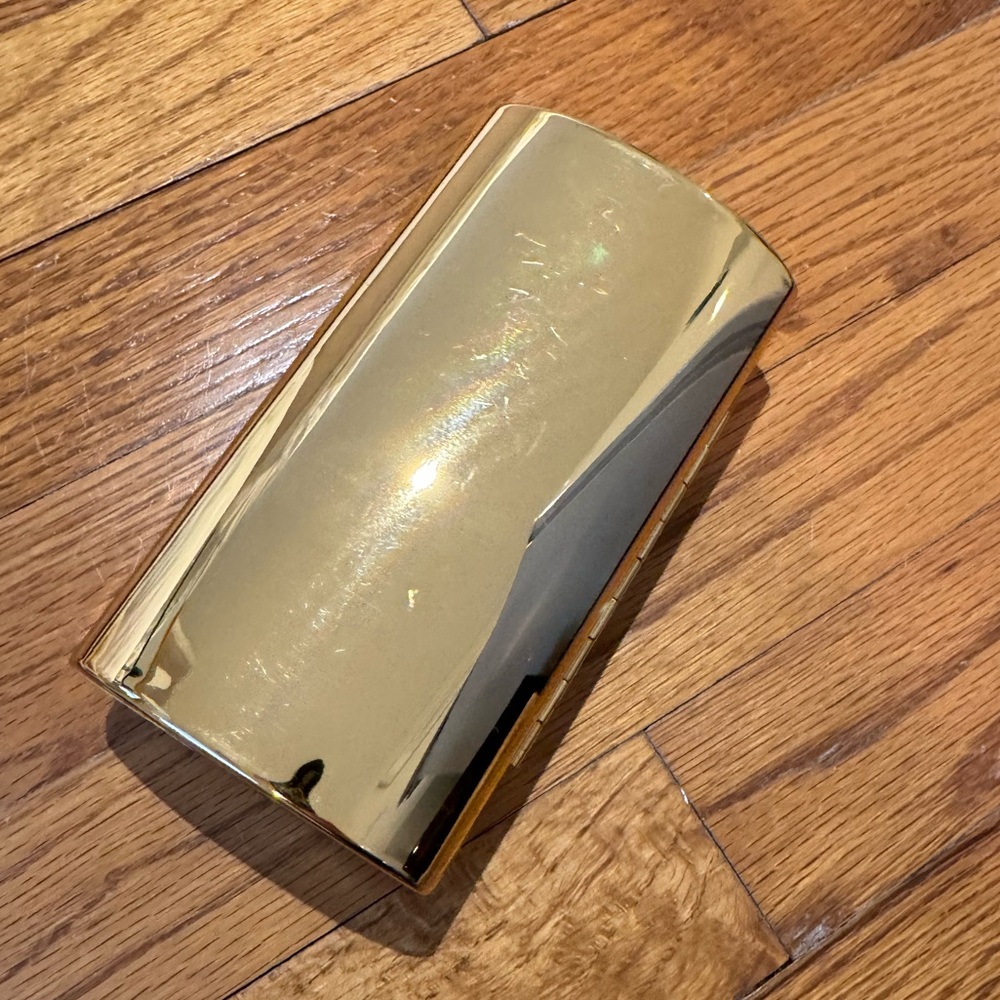 Womens metal gold clutch